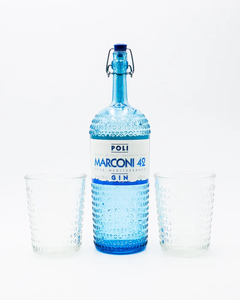 Gin Marconi Mediterraneo 42 - Poli - Set 2 bicchieri