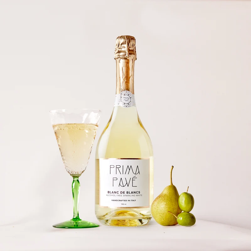 Prima Pavé Blanc de Blancs - Spumante analcolico da vino dealcolato