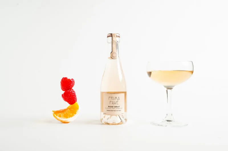 Prima Pavé Rosé Brut - Spumante analcolico da vino dealcolato