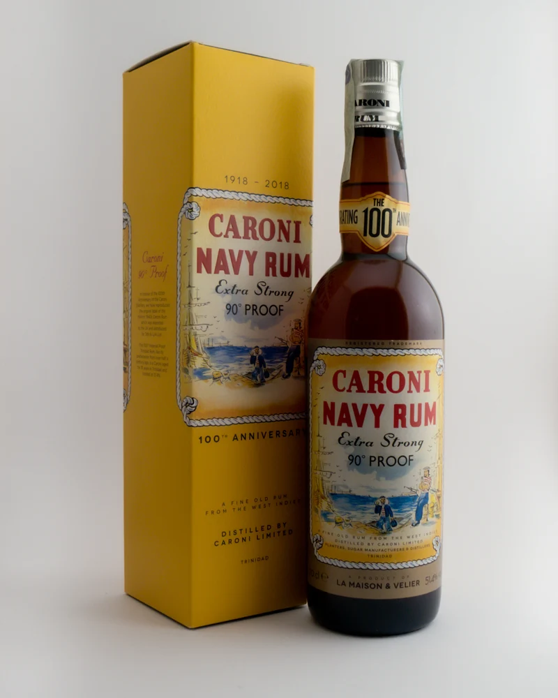 Rum Caroni Navy rum 90° proof Replica