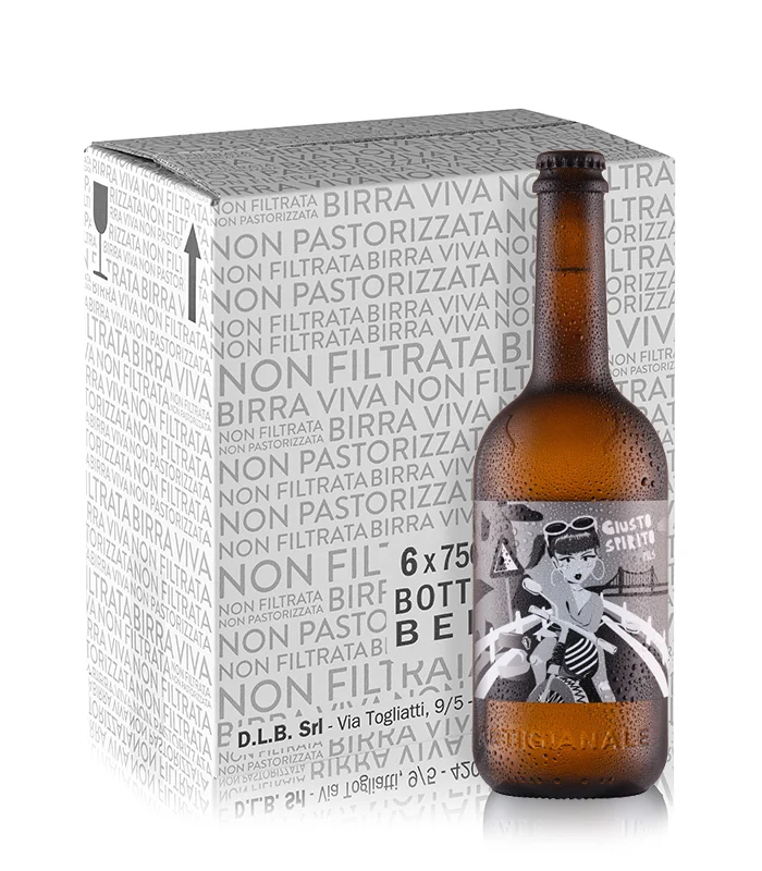 GIUSTOPIRITO - Pils - box 6 bottiglie 0.75L.