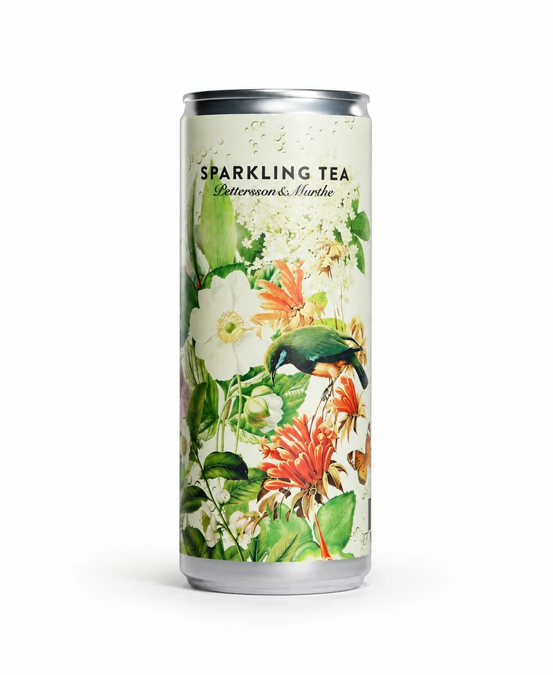 Green Tea Rhubarb Sparkling Tea Pettersson & Munthe | Tè Frizzante