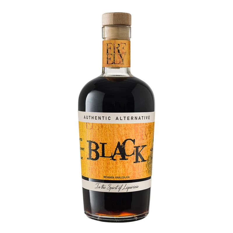 Freely Black 0% - Liquore analcolico digestivo alla liquirizia