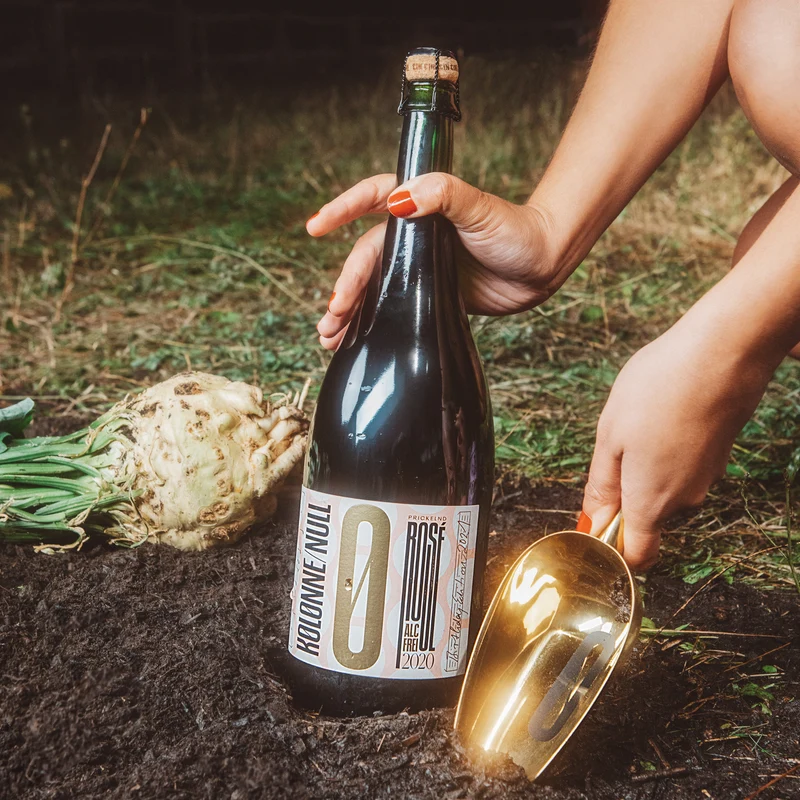 Pétillant rosé sans alcool - Edition Julius Wasem - Kolonne Null