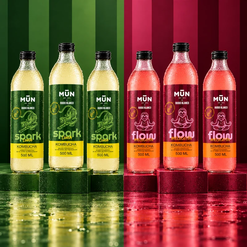 PACK RESET RUIDO BLANCO | 2 CAJAS Spark&Flow de 6 botellas 500 ml