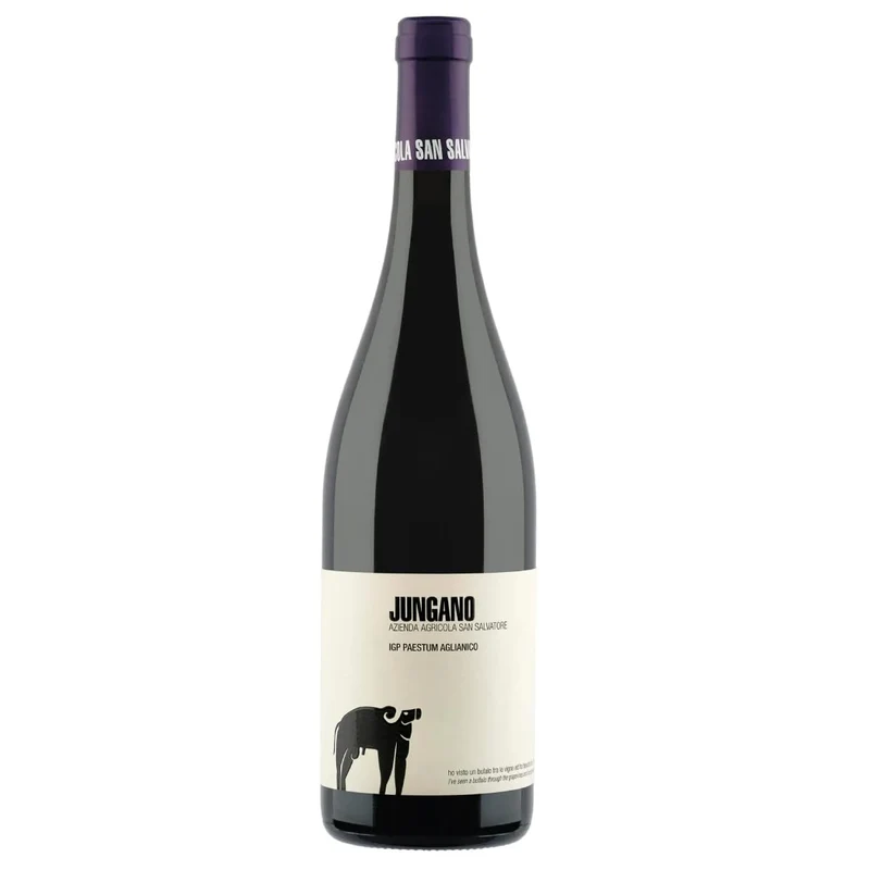 San Salvatore Jungano 2021, Vino Aglianico Paestum IGP vino rosso campano, 14% vol, 750 ml