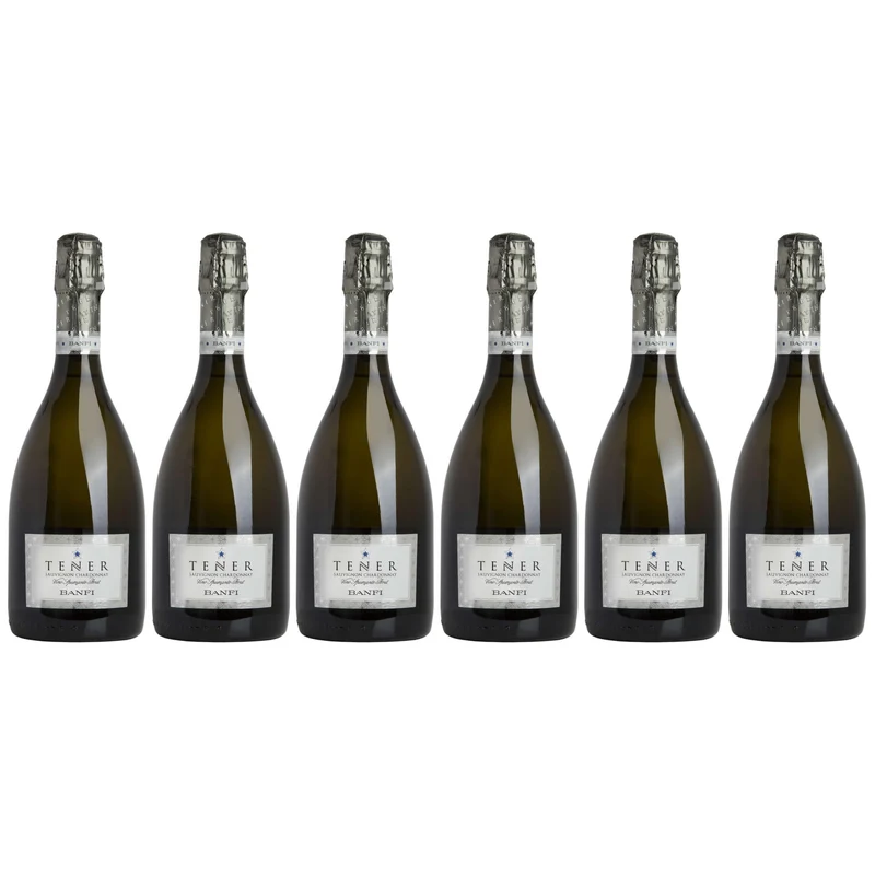 Banfi | Tener Vino Spumante Brut | Sauvignon Chardonnay | Confezione da 6 Bottiglie | 75cl