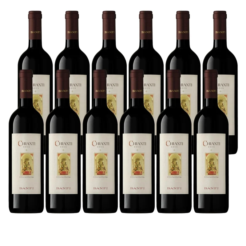 Banfi | Vino Rosso Chianti Classico DOCG | Mezza Bottiglia - Annata 2023 | Confezione da 12 Bottiglie da 37,5cl
