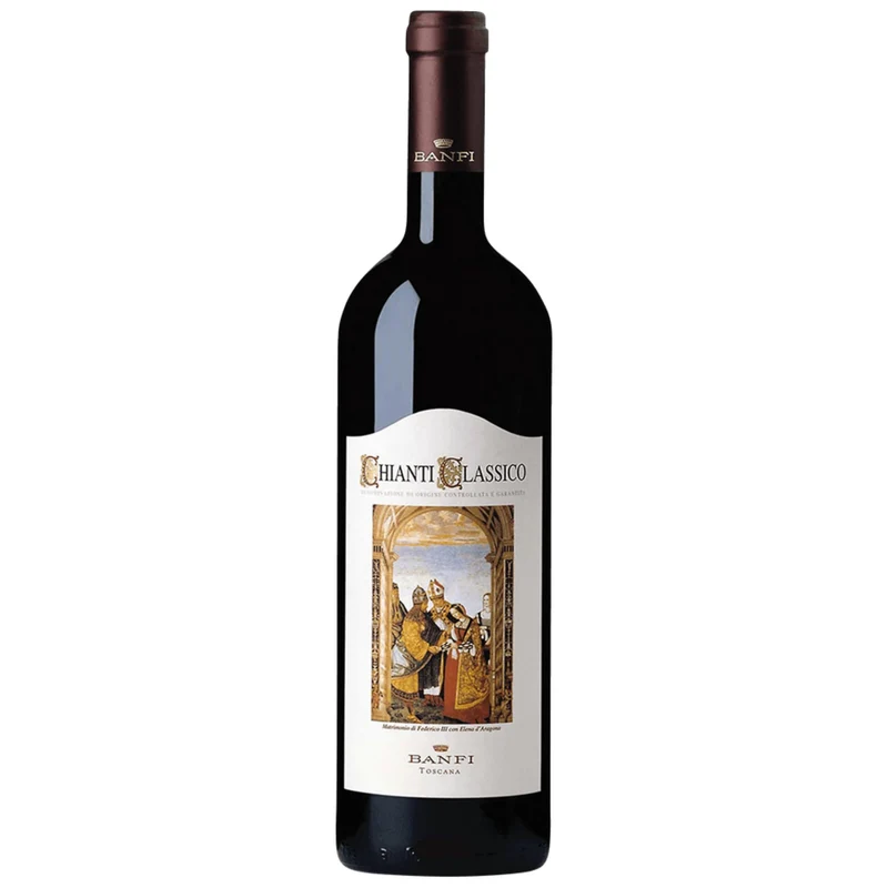 Banfi | Vino Rosso Chianti Classico DOCG | Annata 2024 | Confezione da 6 Bottiglie da 750ml