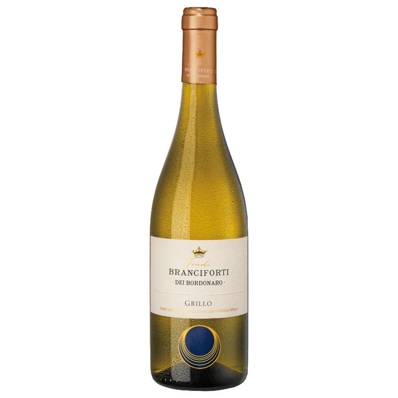 Branciforti | Vino Bianco Grillo Branciforti dei Bardonaro | Sicilia DOC Annata 2023 | Confezione da 6 Bottiglie da 750ml