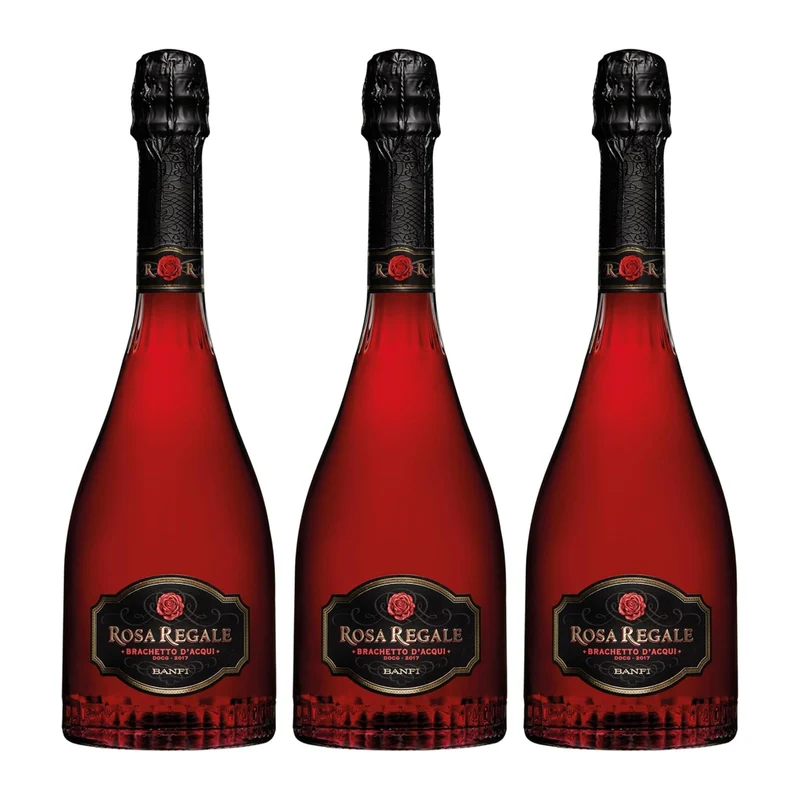 Banfi | Spumante Rosa Regale Brachetto D'Acqui DOCG 2023 | Confezione da 3 Bottiglie da 750ml