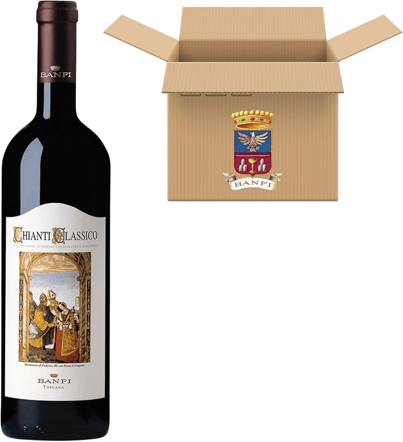 Banfi | Vino Rosso Chianti Classico DOCG | Annata 2024 | Confezione da 3 Bottiglie da 750ml