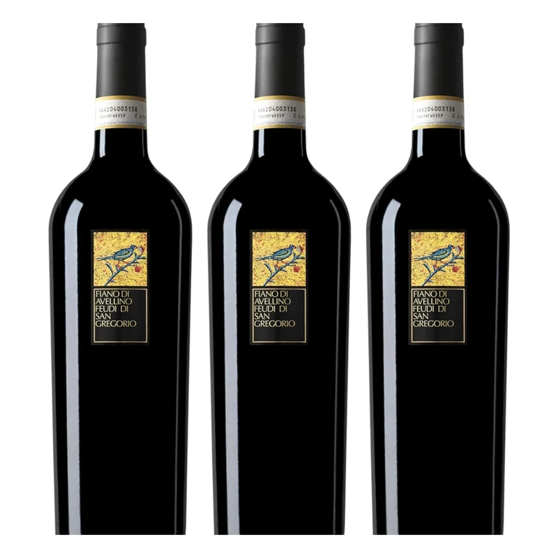 Feudi di San Gregorio Fiano di Avellino DOCG 2024 | Vino Bianco Fiano di Avellino | Confezione da 3 Bottiglie da 750ml