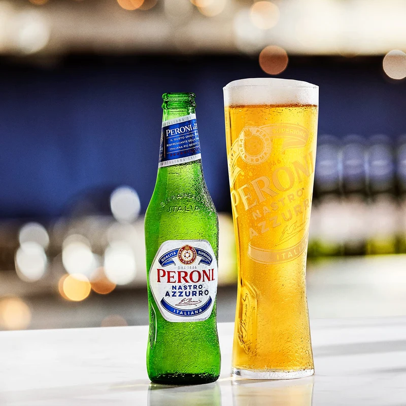 Peroni Bottiglie Lager di Nastro Azzurro, 24 x 330 ml