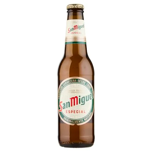 San Miguel Especial, Birra Bottiglia, Cassa, Pacco da 24x33cl