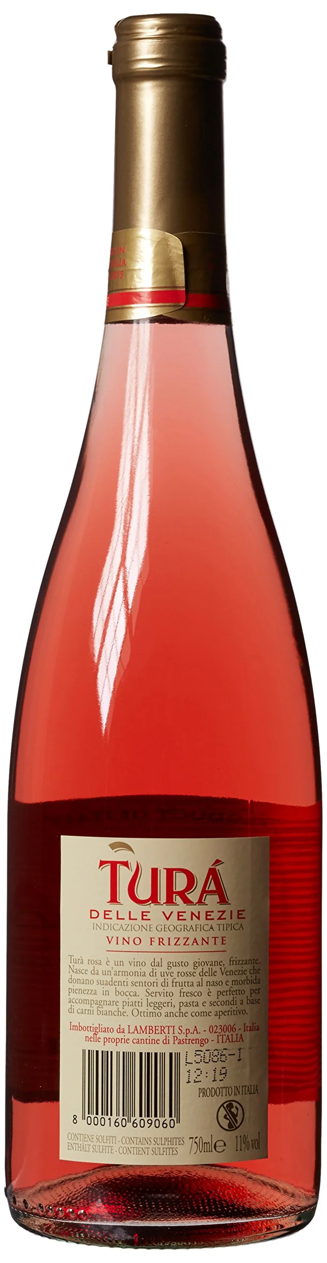Turà Delle Venezie Frizzante Rosé IGT - Lamberti, 750 ml