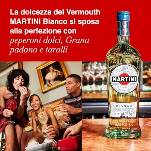 MARTINI Bianco Vermouth Aperitivo, 14,4% ABV, 100cl / 1L