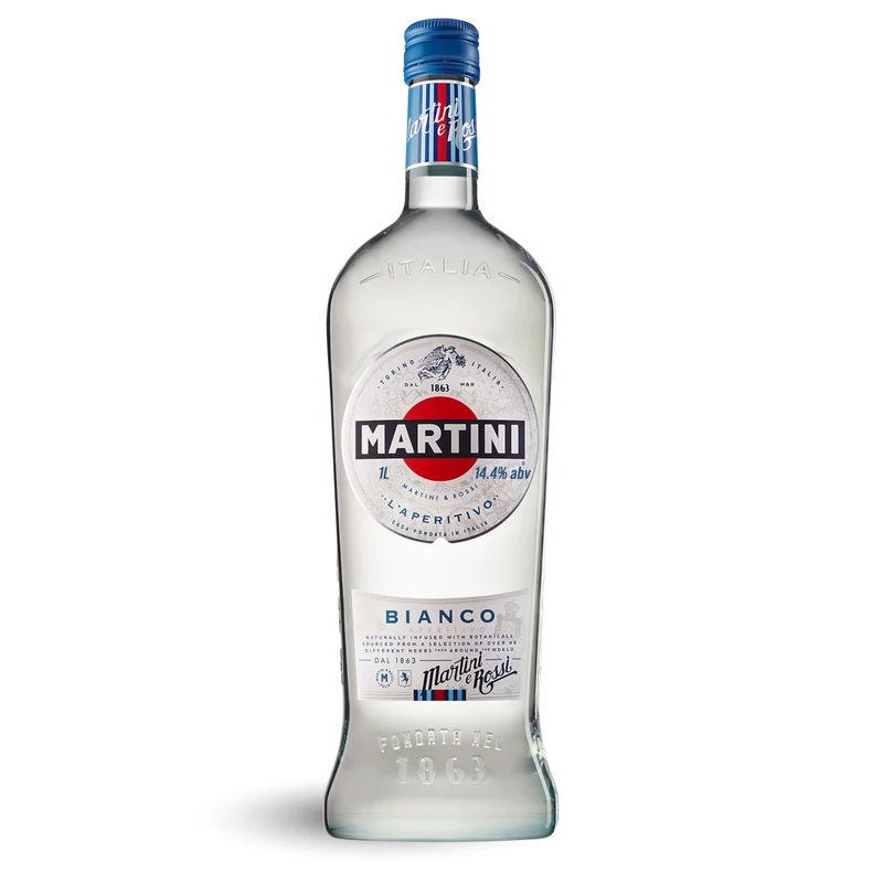 MARTINI Bianco Vermouth Aperitivo, 14,4% ABV, 100cl / 1L