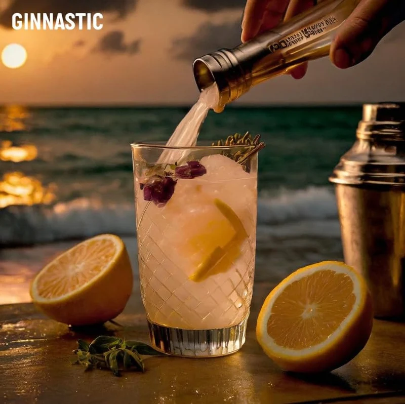 Ginnastic, Gin Challenge Lemon, 700 ml, Aroma Agrumato con Limoni Freschi di Martorano, Bisignano e Rocca Imperiale, Ideale per Gin Lemon e Fizz, Idea Regalo, 41.50% Vol.