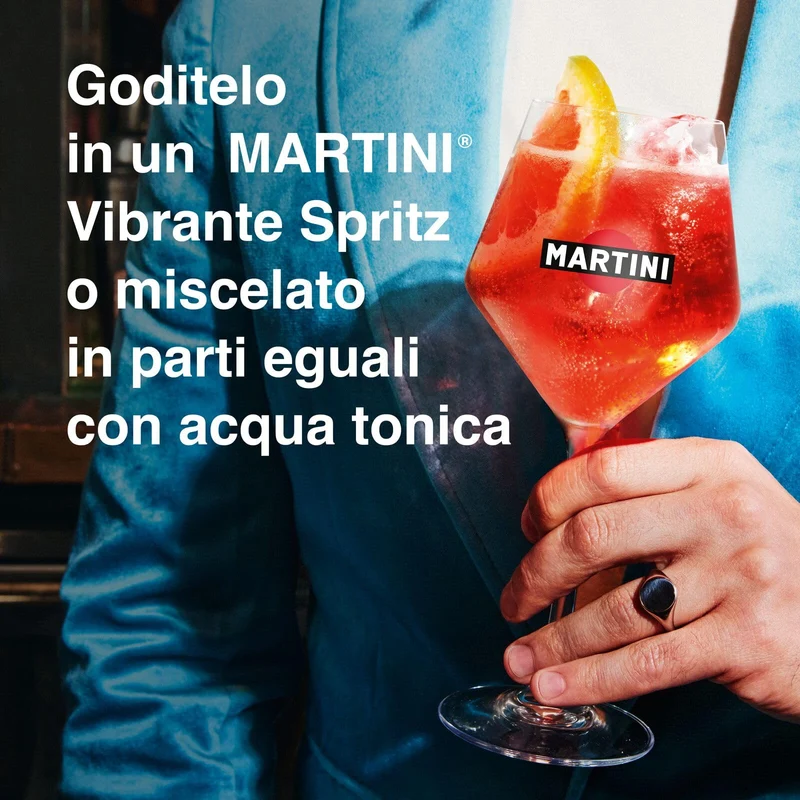 MARTINI Vibrante, 75cl / 750ml, Aperitivo Analcolico Infuso con Erbe Botaniche