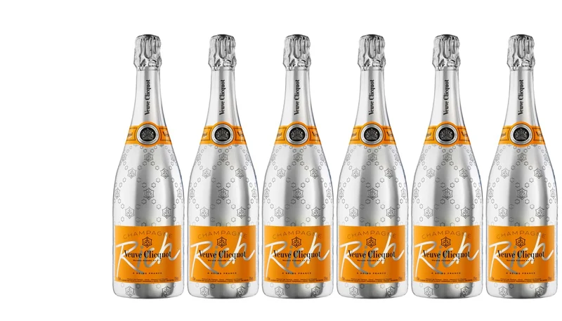 VINADDICT Set di 6 Champagne Veuve Clicquot Rich, 750 millilitri