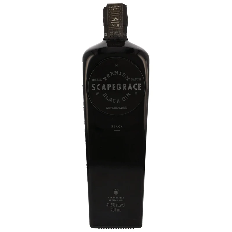 SCAPEGRACE Black 41.6% - Premium Gin - Serie limitata - Naturalmente nero, cambia colore con l'acqua tonica - 700 ml