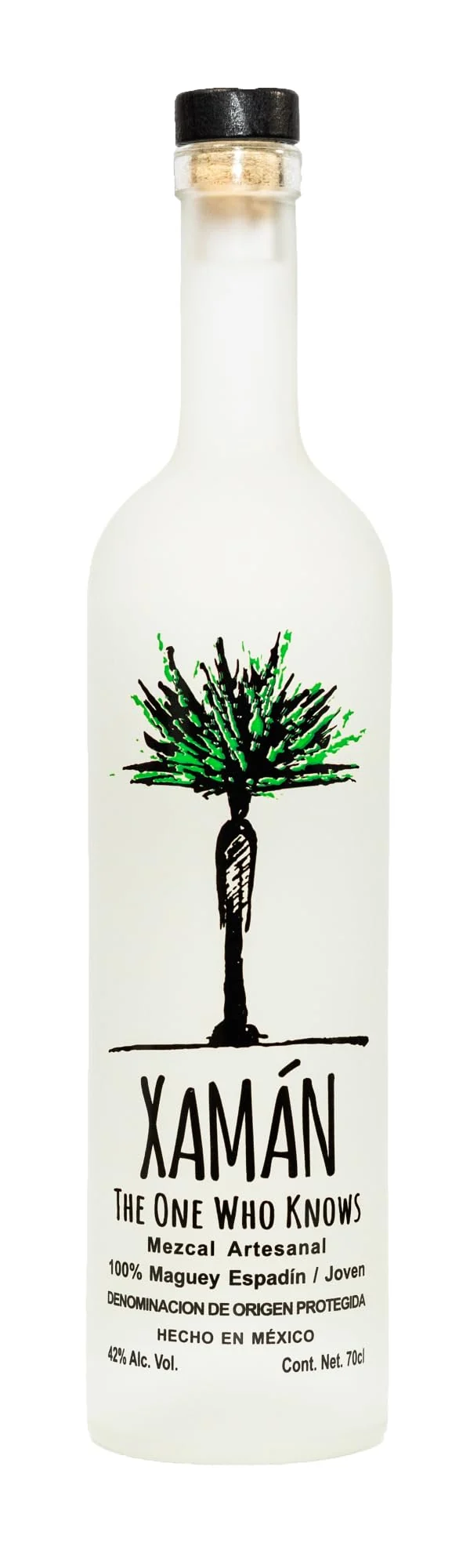 Mezcal Xamán Espadín Joven Mescal Artigianale Messicano, 100% Agave, Blanco 70cl, 42% Vol Mezcal Versatile, Delizioso nei Cocktail o da Gustare da Solo