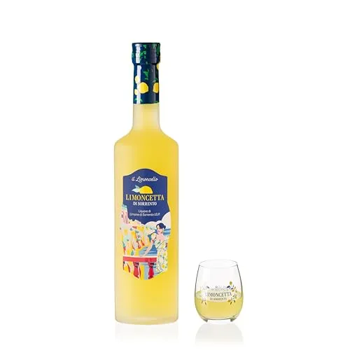 LIMONCETTA - Limoncetta di Sorrento IGP 30% ITL - Liquore di Limoni - Bottiglia da 50 cl