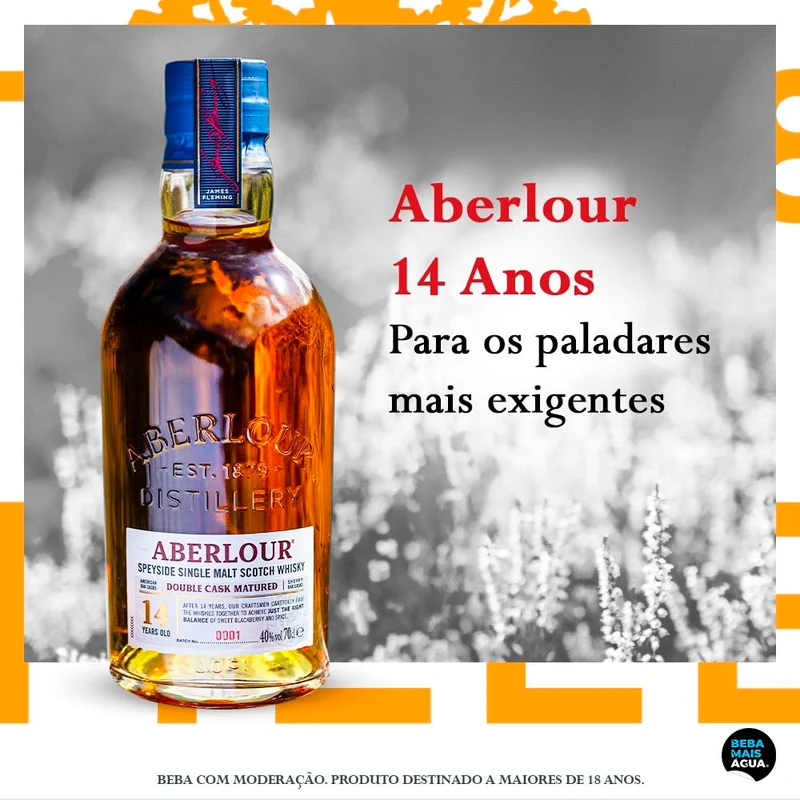 Aberlour 14 Years Old Double Cask Matured, Ultra-premium Scotch Whisky, vol 40%, 70CL