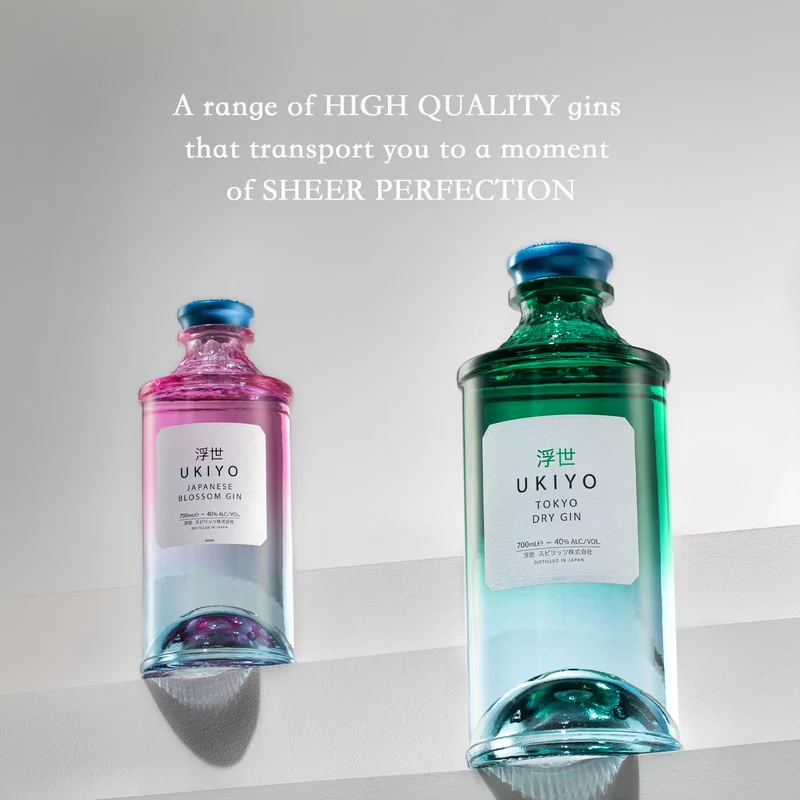 Ukiyo Japanese Blossom Gin 40% Vol. 0,7l