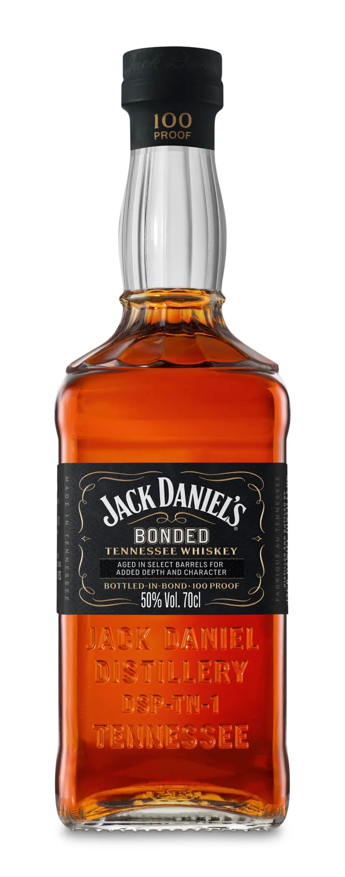 Jack Daniel’s Bonded Tennessee Whiskey - Whiskey Premium invecchiato in botti selezionate. Offre note di caramello, rovere e spezie. Vol. 50% - 70cl
