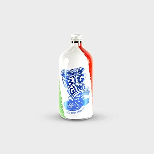 Big Gino - Gin Da 1l Limited Edition Europei 2021- Gin Dolce Profumato Con Note Di Ginepro, Pomelo E Bacche Di Pimento. Ottimo Gin Per Cocktail Esotici, Pestati E Ricchi Di Frutta.