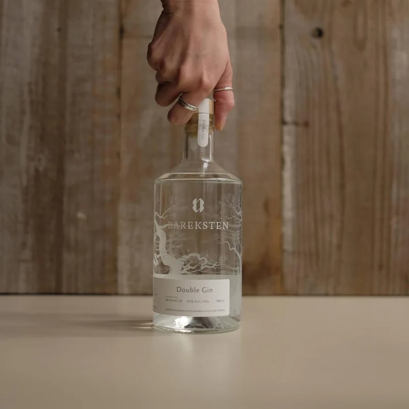 Bareksten Double Gin 43% 700ml Made in Norway Bottiglie numerate