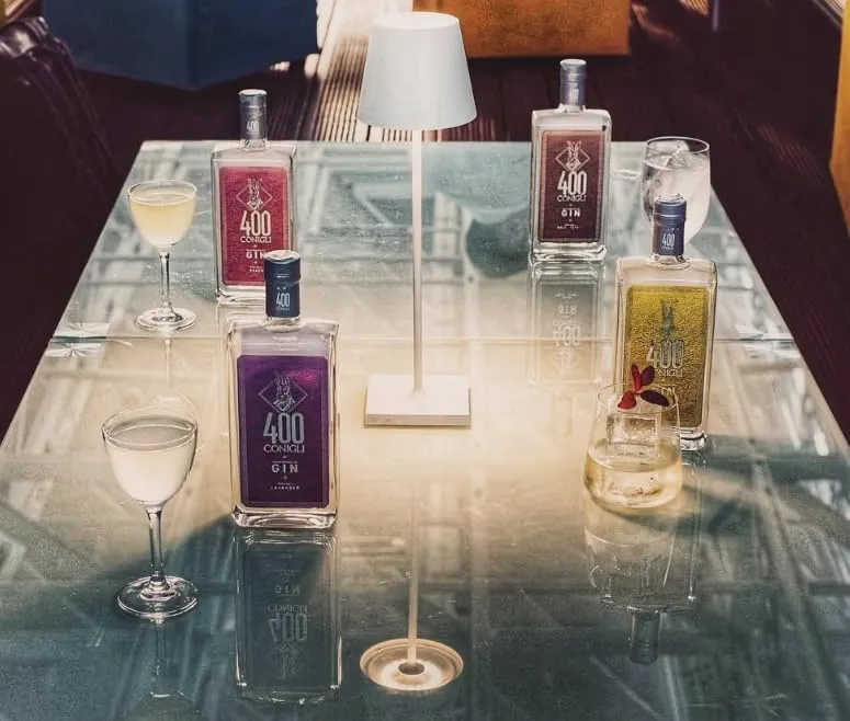 400 CONIGLI Gin Volume 8 Basil, Gin monobotanico, lavorazione artigianale, distillato genuino, Gin Tonic, Bloody Mary, fresco e persistente, 42% Vol.