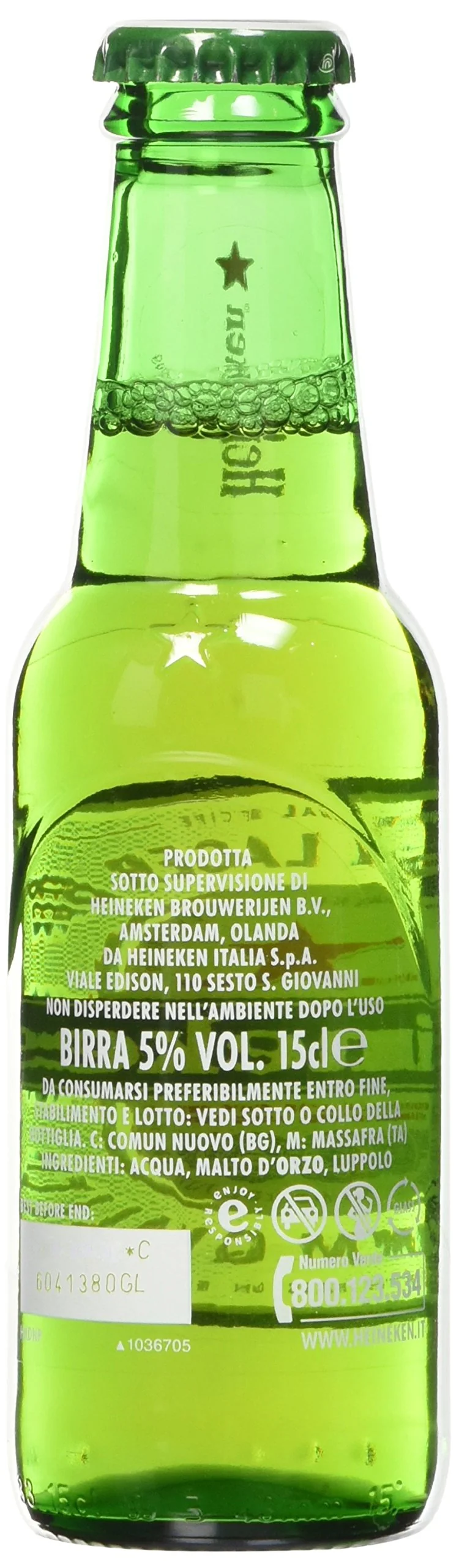 Heineken Birra in bottiglia, Confezione da 8 x 150 ml