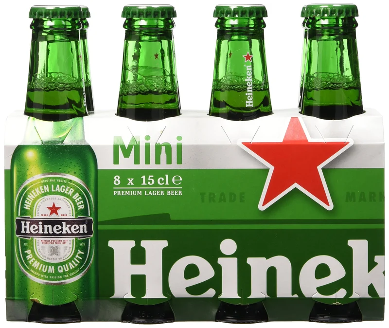 Heineken Birra in bottiglia, Confezione da 8 x 150 ml
