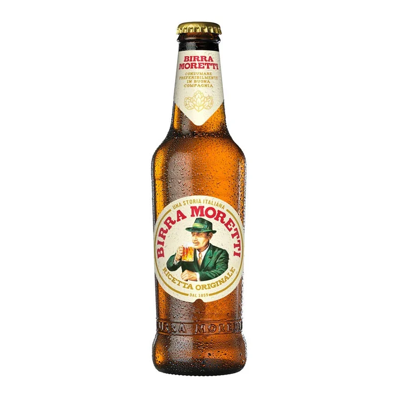 Birra Lager Moretti Ricetta Originale - confezione da 24 bottiglie da 0,33 l.