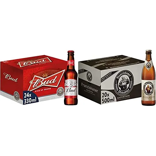 Bud, Birra Bottiglia - Pacco da 24x33cl