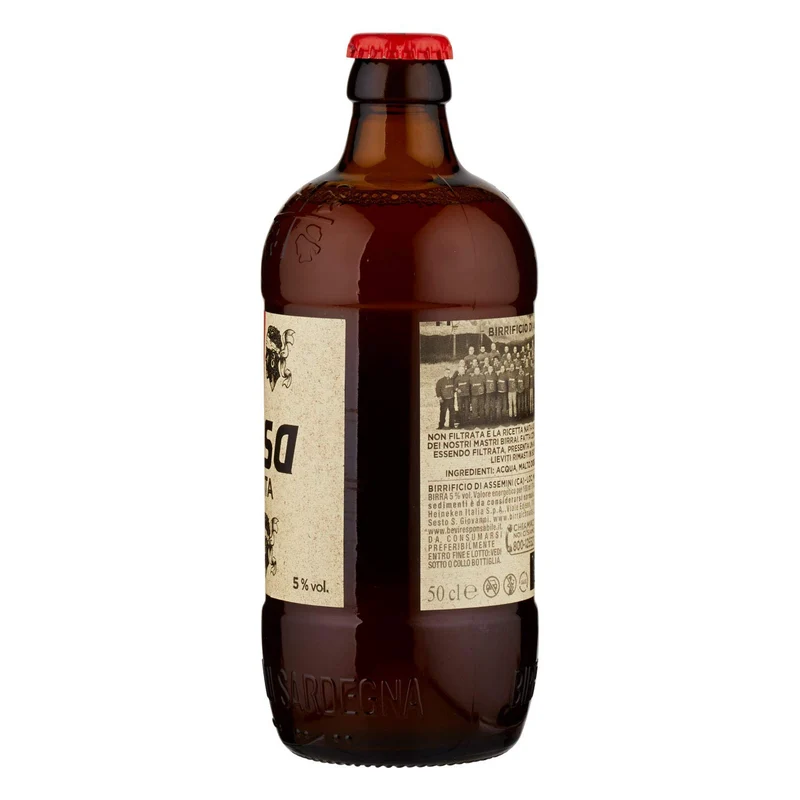 3 bottiglie birra ICHNUSA NON FILTRATA 0,5 L
