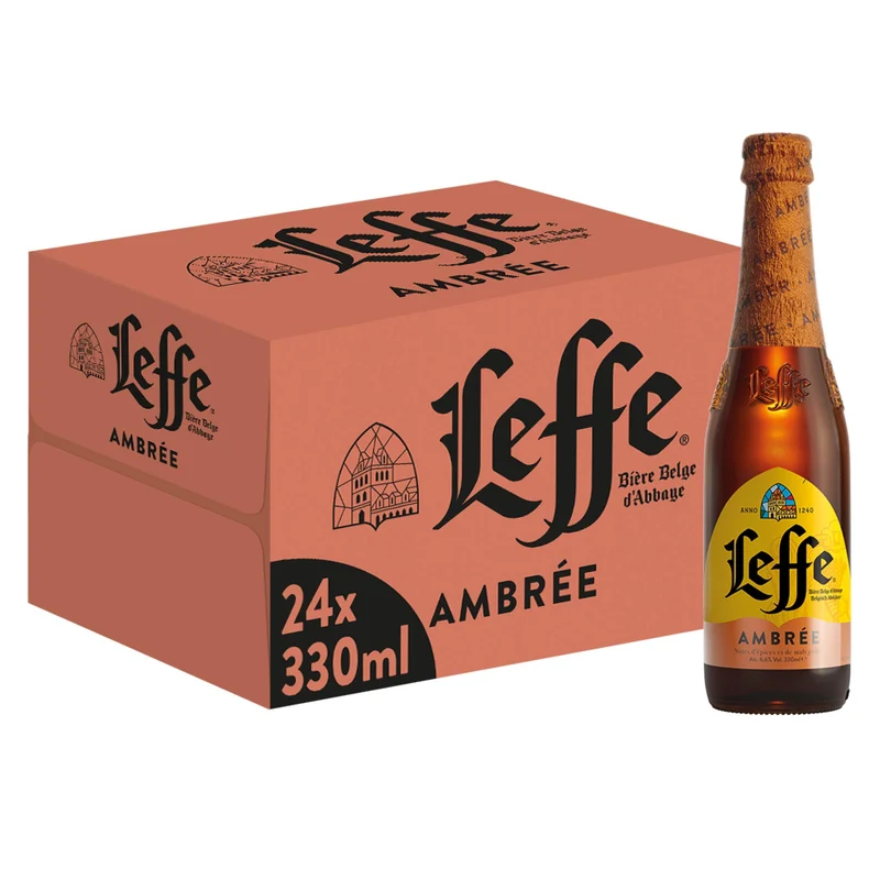 Leffe Ambree Birra, Bottiglia