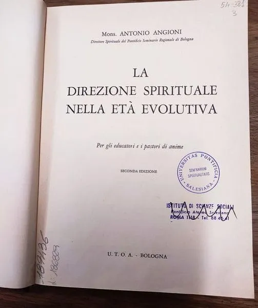 La direzione spirituale nell'eta' evolutiva