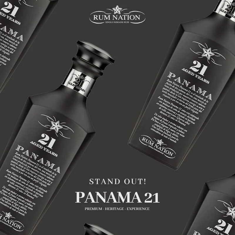 Rum Nation Panama 21 Years Old Black Edition 43% Vol. 0,7l in Giftbox