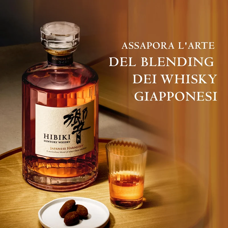 Suntory Whisky Japanese Harmony, da una Raffinata Combinazione dei Più Pregiati Whisky Selezionati, 43° Vol. - Bottiglia da 700ml