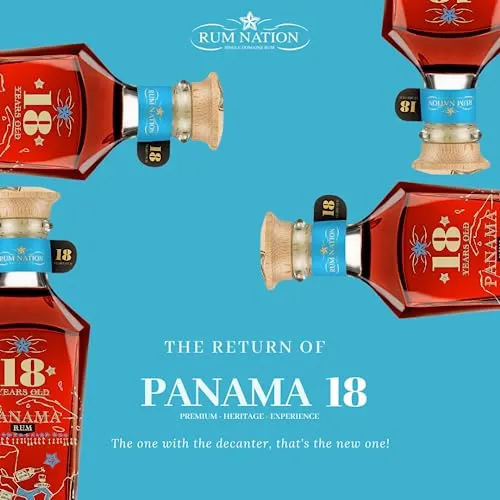 Rum Nation Panama 18 Years Old Decanter 40% Vol. 0,7l in Giftbox