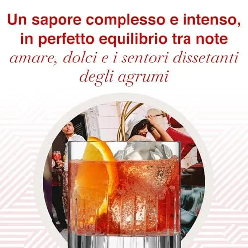 MARTINI Bitter Aperitivo, 25% ABV, 100cl / 1L, Infuso con Erbe Aromatiche Selezionate a Mano