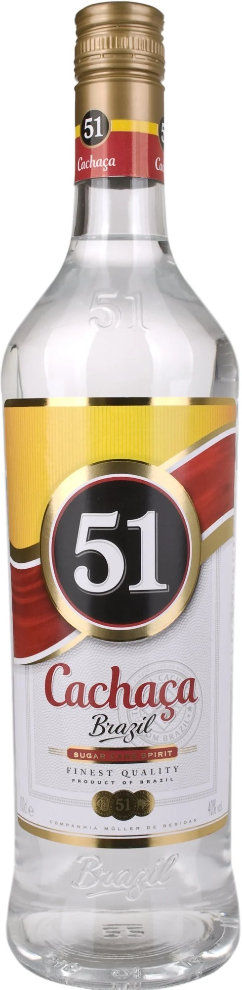Cachaca 51 Brazil Sugar Cane Spirit 40% - 1000ml