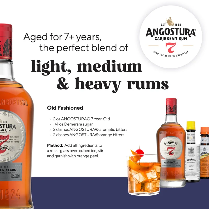 Angostura Dark Rum 7 Years Old 40% Vol. 0,7l