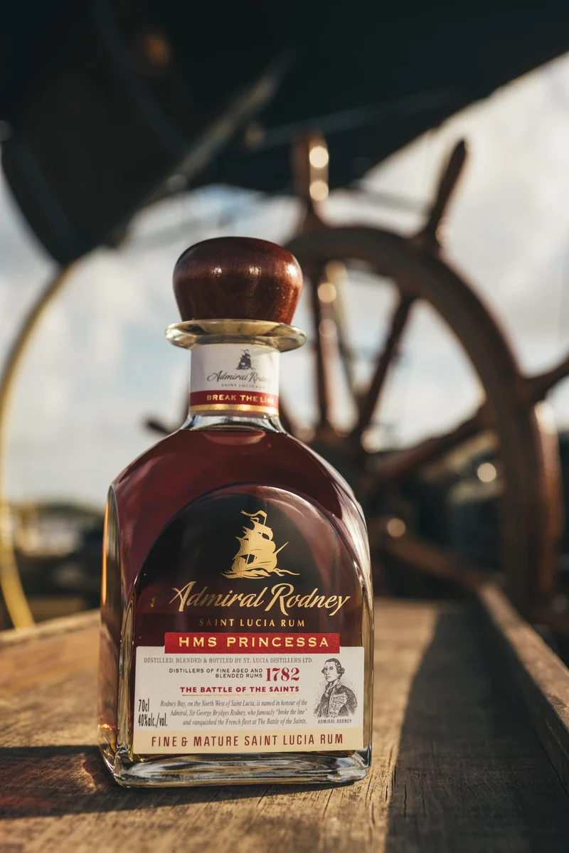 Admiral Rodney HMS PRINCESSA Fine & Mature Saint Lucia Rum 40% Vol. 0,7l in Giftbox