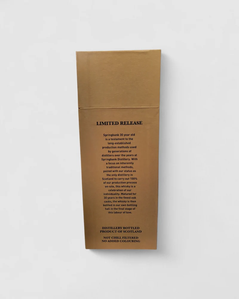 Whisky Springbank Single Malt 30 Yo - Release 2024