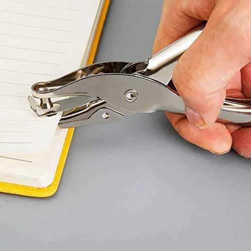 Küchenks Utensile Manuale Fai-da-Te in Metallo Diametro 6mm con Foro Tondo Singolo per Carta Argento